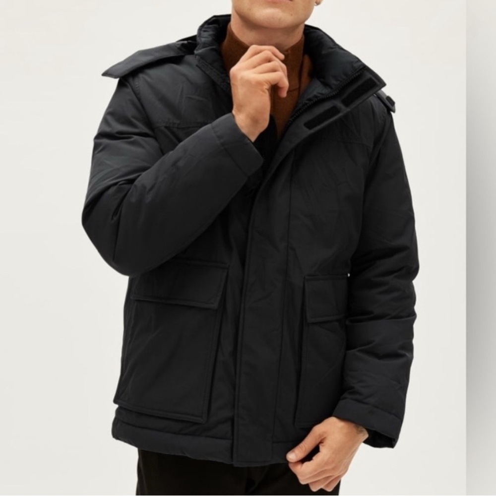 Men’s XL Everlane The Renew Parka Short in Black - Never Worn with Tags
